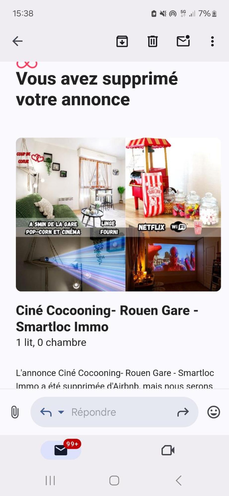 Apartamento Le Petit Cine - Rouen Gare - Smartloc Immo Exterior foto